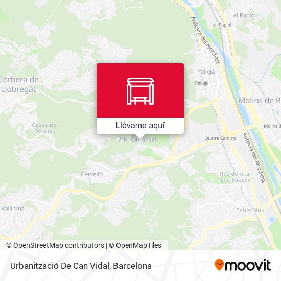 Mapa Urbanització De Can Vidal