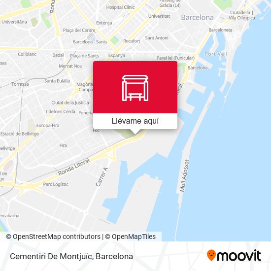 Mapa Cementiri De Montjuïc