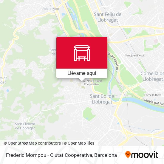 Mapa Frederic Mompou - Ciutat Cooperativa
