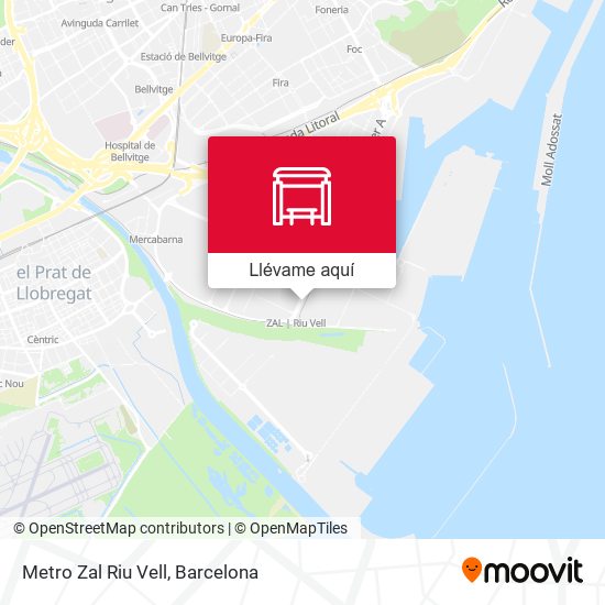 Mapa Metro Zal Riu Vell
