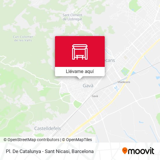 Mapa Pl. De Catalunya - Sant Nicasi