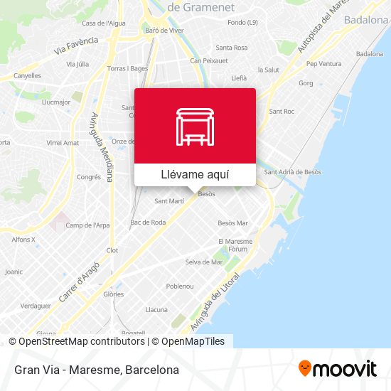 Mapa Gran Via - Maresme