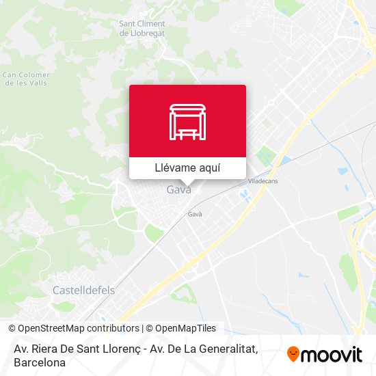 Mapa Av. Riera De Sant Llorenç - Av. De La Generalitat