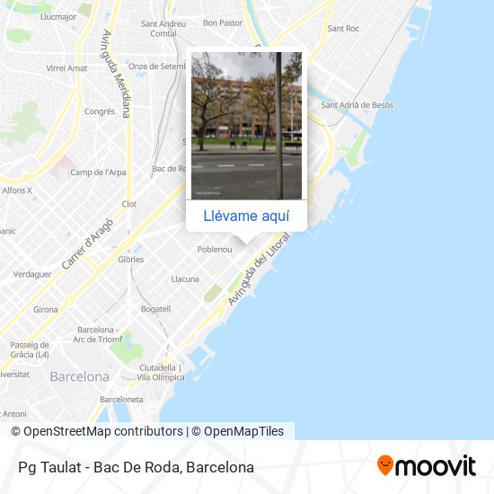 Mapa Pg  Taulat - Bac De Roda