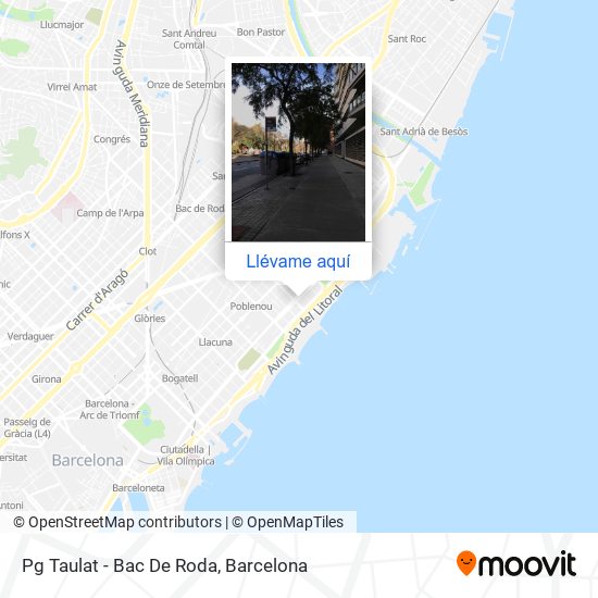 Mapa Pg  Taulat - Bac De Roda