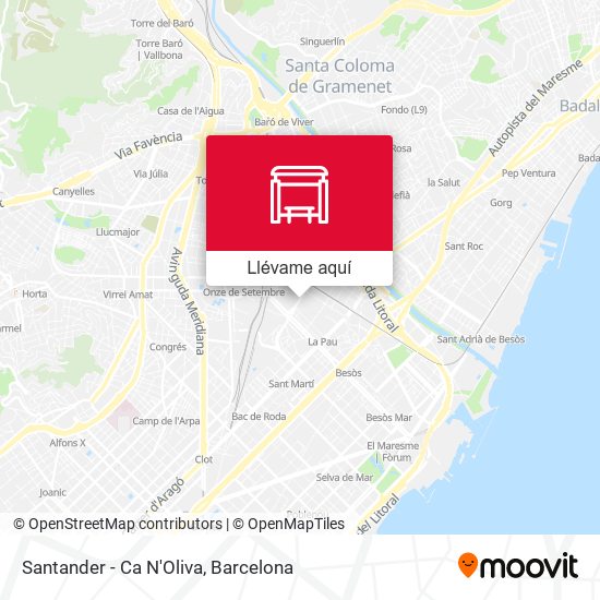 Mapa Santander - Ca N'Oliva