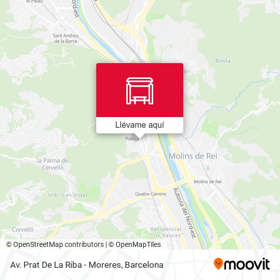 Mapa Av. Prat De La Riba - Moreres