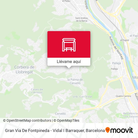 Mapa Gran Via De Fontpineda - Vidal I Barraquer