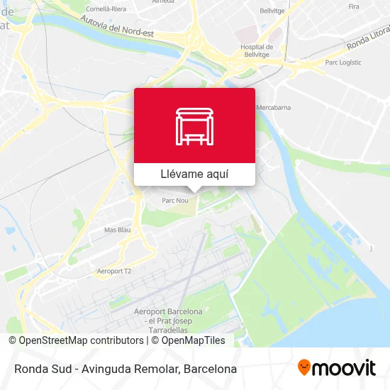 Mapa Ronda Sud - Avinguda Remolar