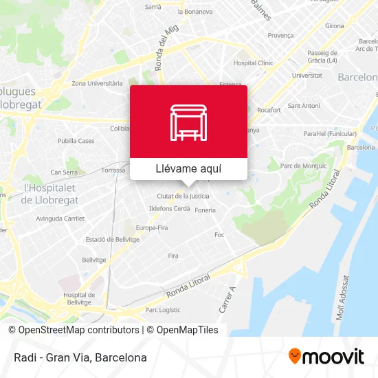 Mapa Radi - Gran Via