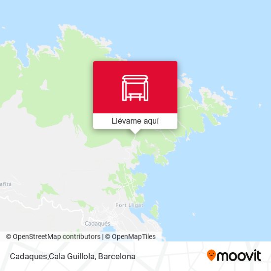 Mapa Cadaques,Cala Guillola