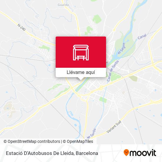 Mapa Estació D'Autobusos De Lleida