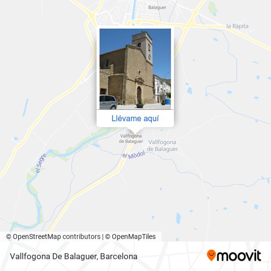 Mapa Vallfogona De Balaguer