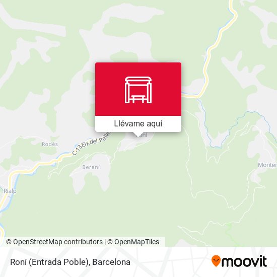 Mapa Roní (Entrada Poble)