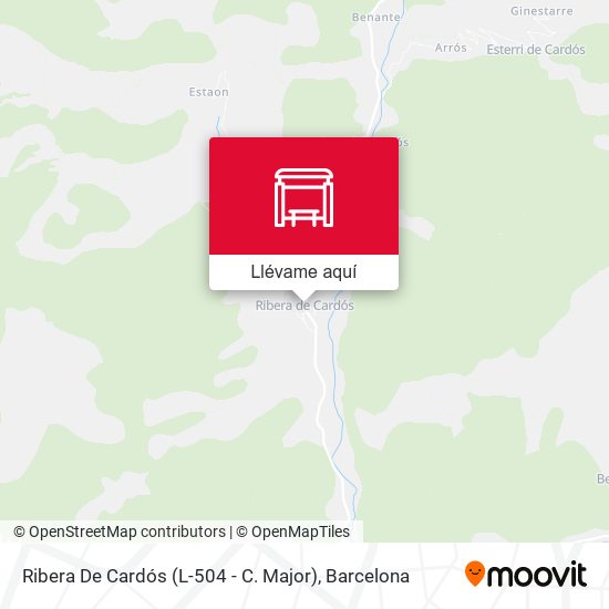 Mapa Ribera De Cardós (L-504 - C. Major)