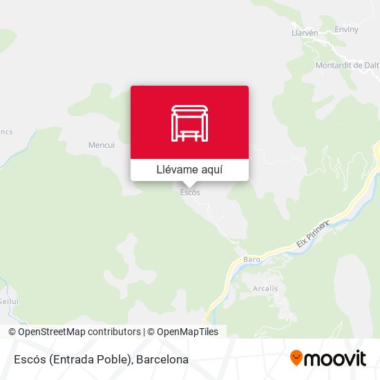 Mapa Escós (Entrada Poble)