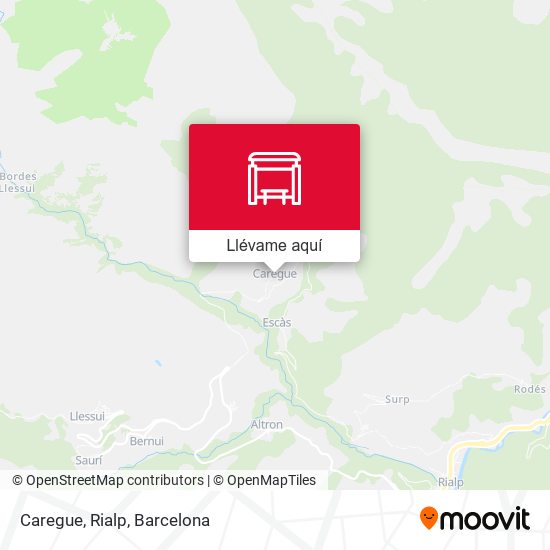 Mapa Caregue, Rialp