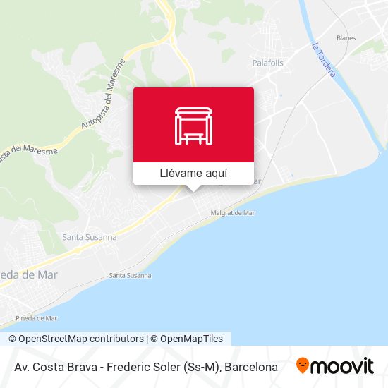 Mapa Av. Costa Brava - Frederic Soler (Ss-M)