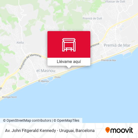 Mapa Av. John Fitgerald Kennedy - Uruguai