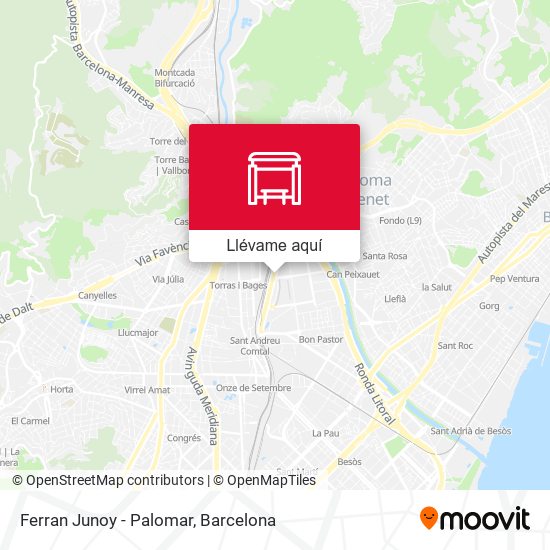 Mapa Ferran Junoy - Palomar