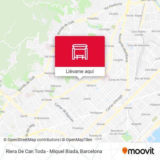 Mapa Riera De Can Toda - Miquel Biada