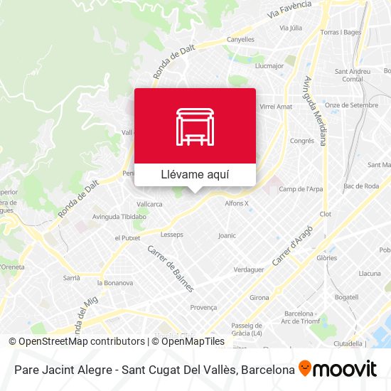 Mapa Pare Jacint Alegre - Sant Cugat Del Vallès