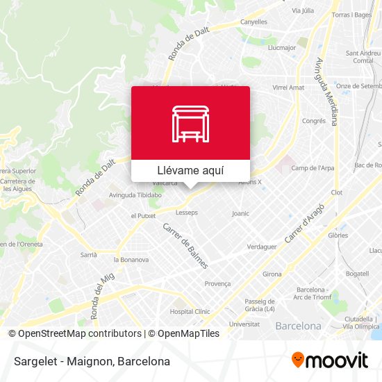 Mapa Sargelet - Maignon