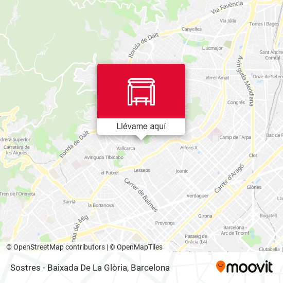 Mapa Sostres - Baixada De La Glòria