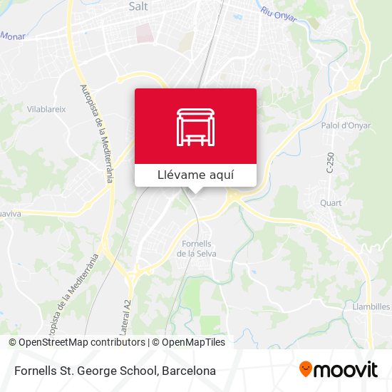 Mapa Fornells  St. George School