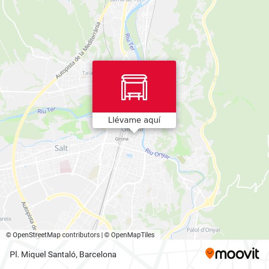 Mapa Pl. Miquel Santaló