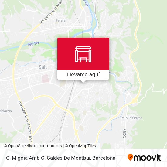 Mapa C. Migdia Amb C. Caldes De Montbui