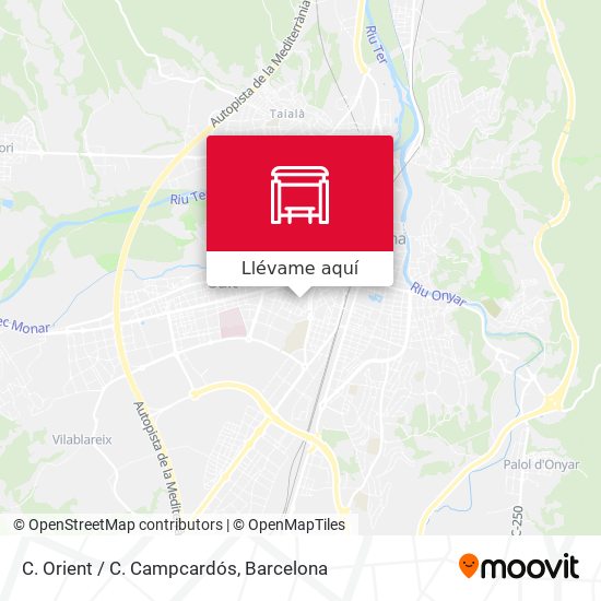 Mapa C. Orient / C. Campcardós