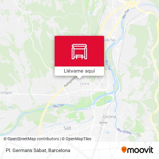 Mapa Pl. Germans Sàbat