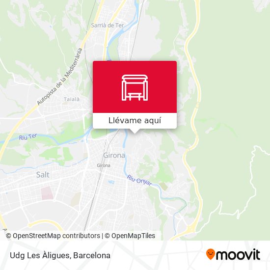Mapa Udg Les Àligues