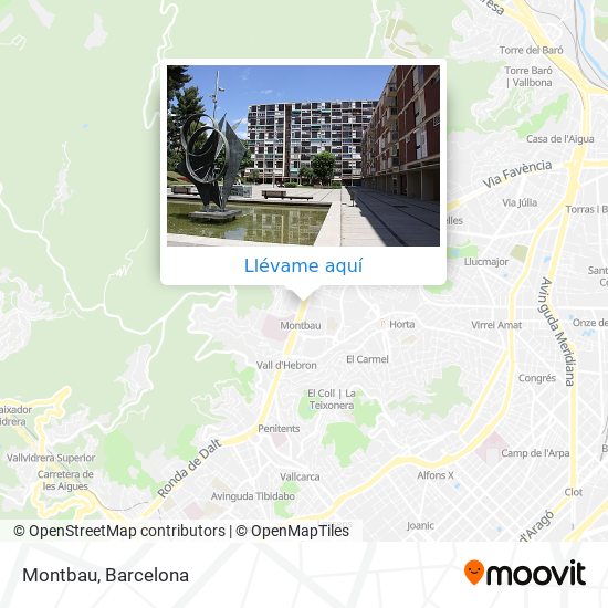 Mapa Montbau