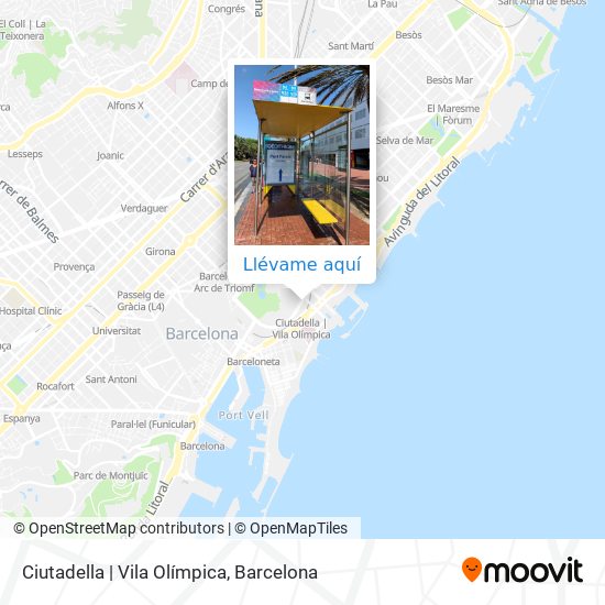 Mapa Ciutadella | Vila Olímpica
