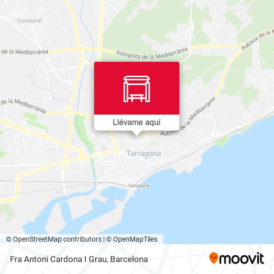 Mapa Fra Antoni Cardona I Grau