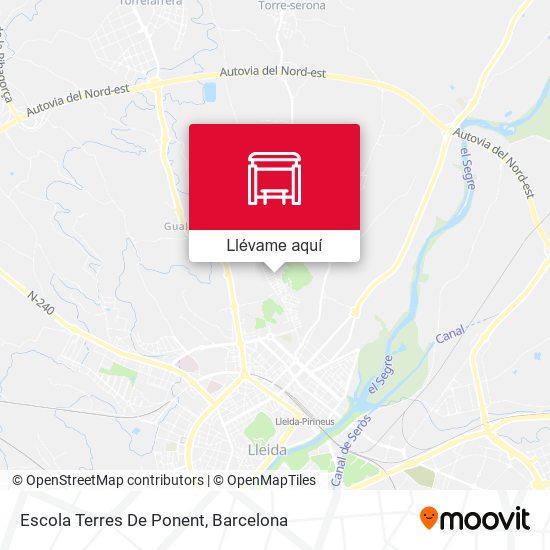 Mapa Escola  Terres De Ponent