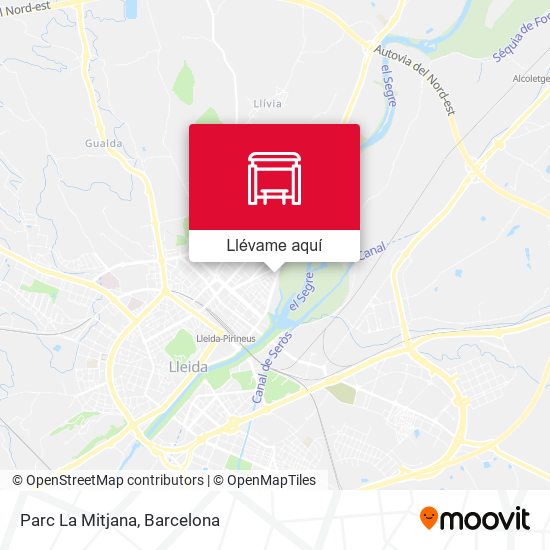 Mapa Parc La Mitjana