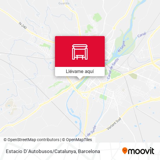 Mapa Estacio D`Autobusos/Catalunya