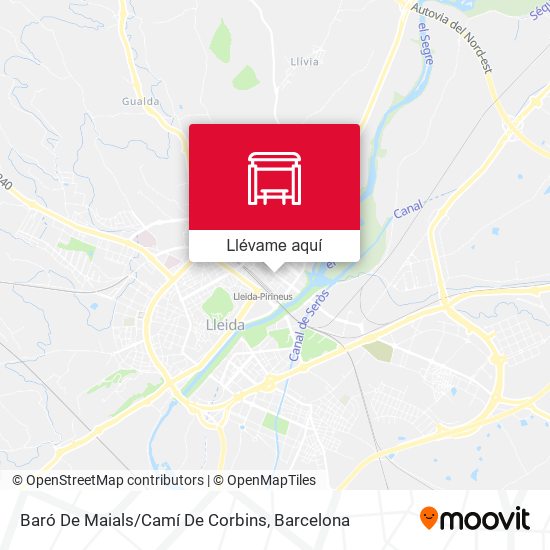 Mapa Baró De Maials/Camí De Corbins