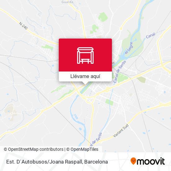 Mapa Est. D`Autobusos/Joana Raspall