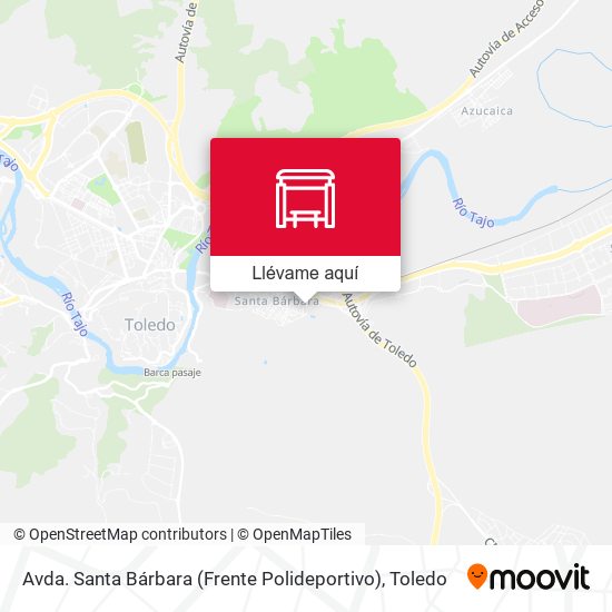 Mapa Avda. Santa Bárbara (Frente Polideportivo)
