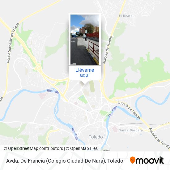 Mapa Avda. De Francia (Colegio Ciudad De Nara)