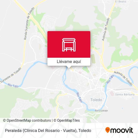Mapa Peraleda (Clínica Del Rosario - Vuelta)