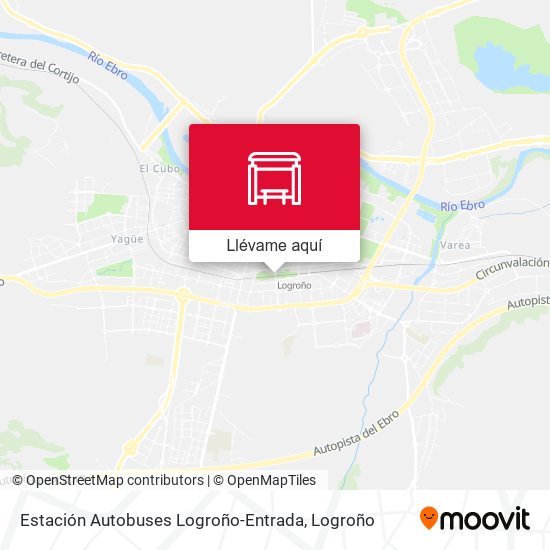 Mapa Estación Autobuses Logroño-Entrada