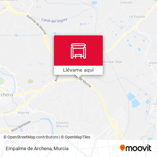 Mapa Empalme de Archena