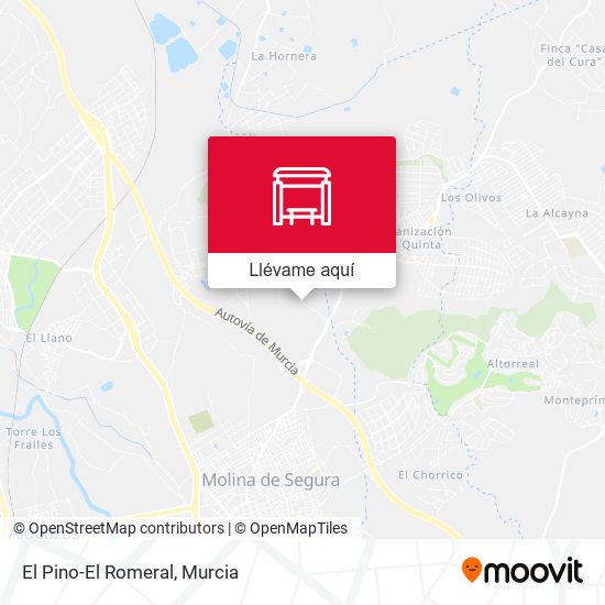Mapa El Pino-El Romeral