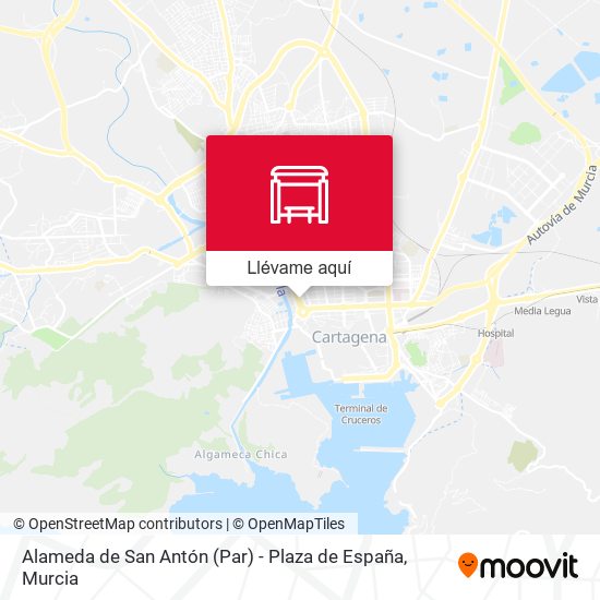 Mapa Alameda de San Antón (Par) - Plaza de España