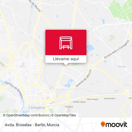 Mapa Avda. Bruselas - Berlín